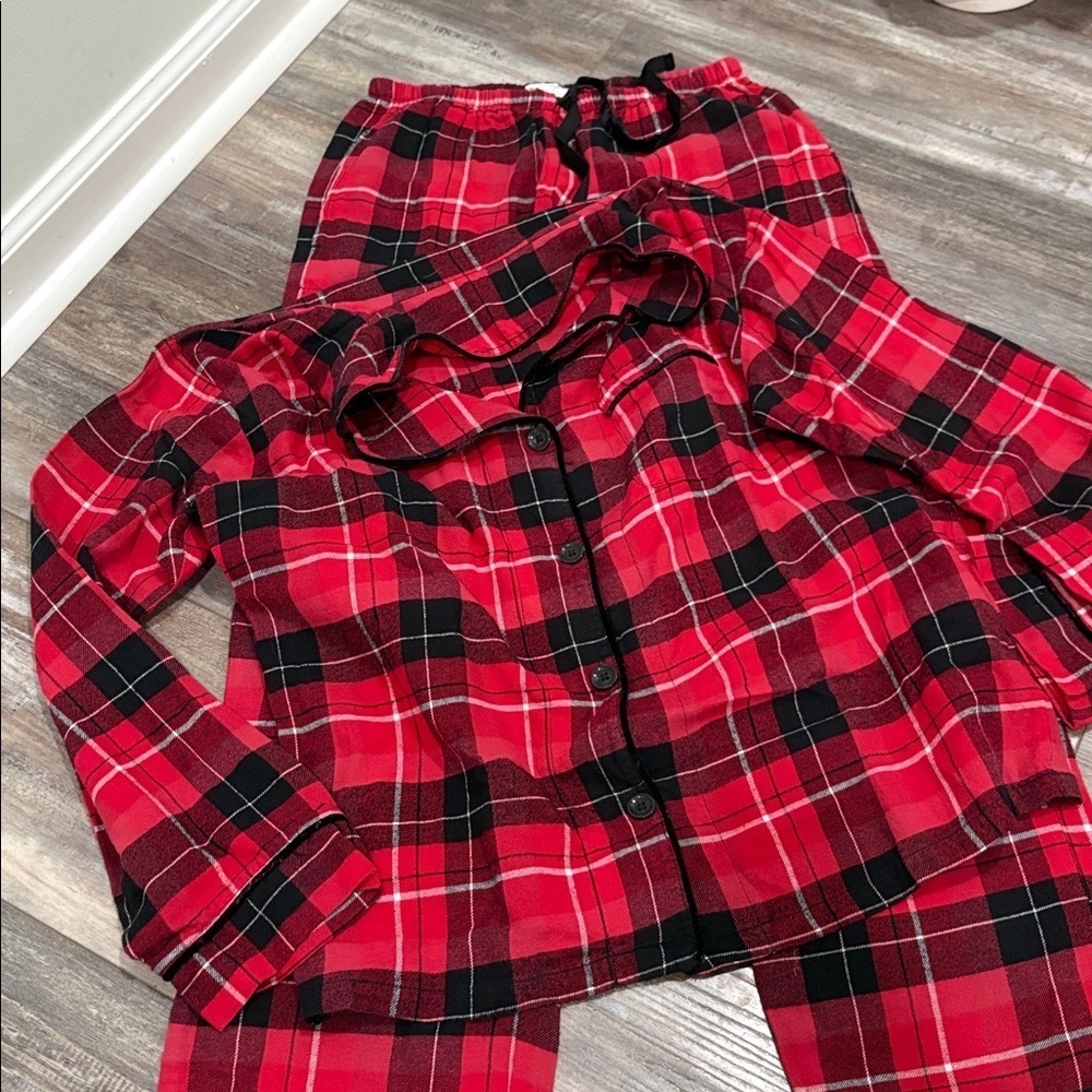 BED HEAD Women’s Size Small Nicholas Plaid 100% organic cotton Pajama Set - Picture 9 of 12